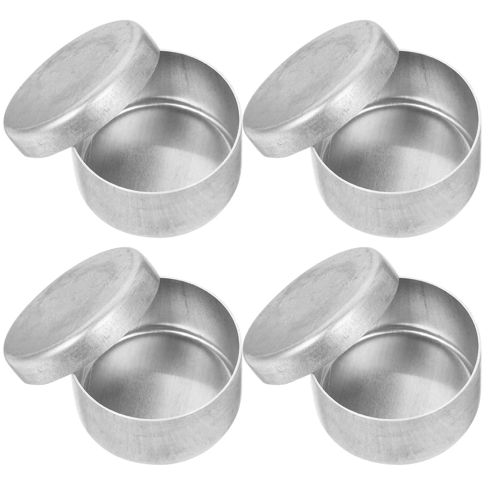 

4 Pcs Sampling Box Little Pots with Lids Soil Weighing Holders Small Jars