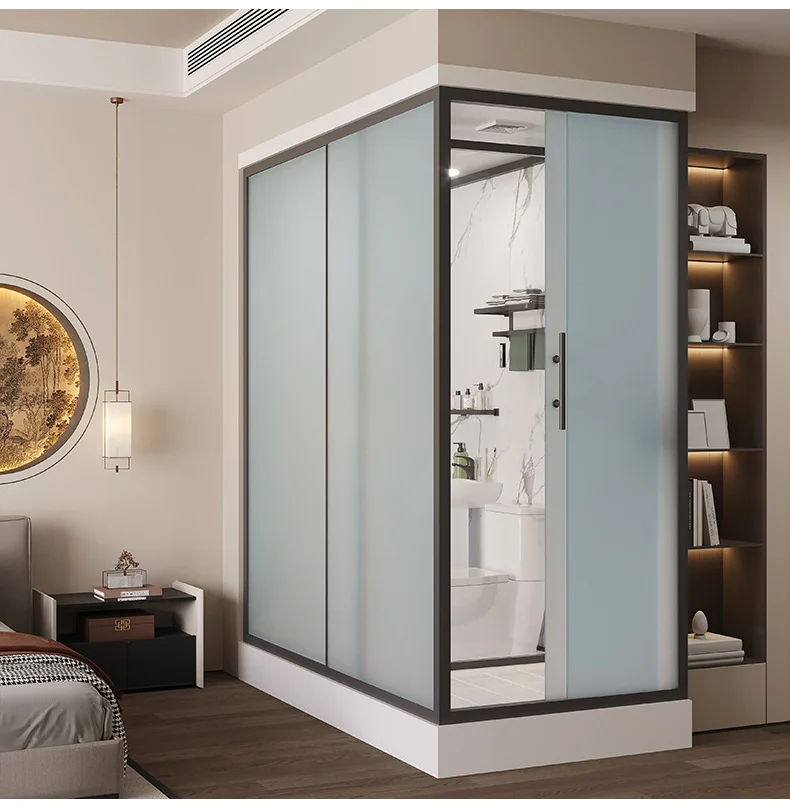 Integral shower room Integrated toilet Dry and wet separation bathroom Household indoor bath room Independent shower toilet room 6