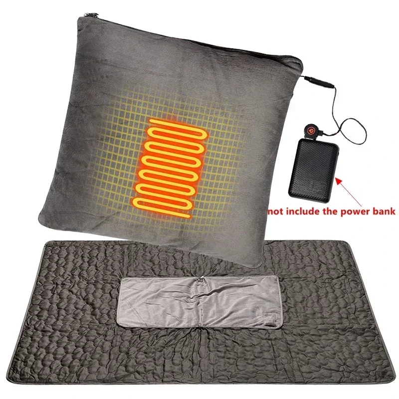 

USB Winter Electric Blanket Thicker Body Warmer 150x105cm Electric Heating Shawl Washable Thermostat Electric Heating Blanket