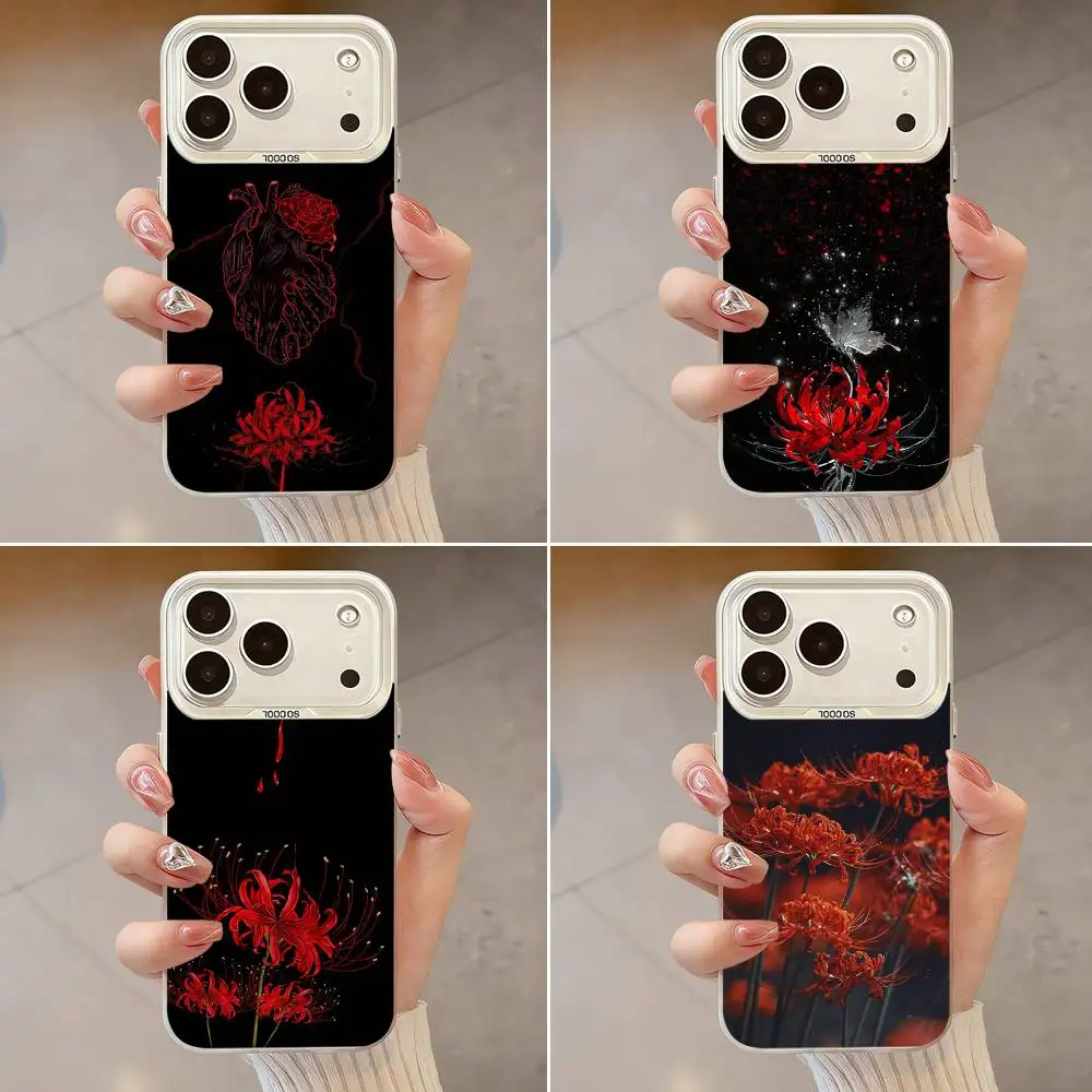 

Flower OF Death Phone Case For iPhone 17,16,13,12,X,11,15,14,Pro,Max,Plus,SE4,Air,Mini White IMD HD Matte