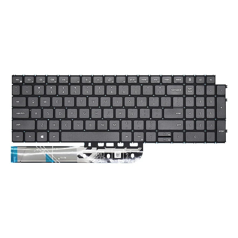 Teclado portátil original com retroiluminação, Inspiron DELL 3511, 3515, Inspiron 15, 5515, 5510, 7510, 16 Plus, 7610, Novo