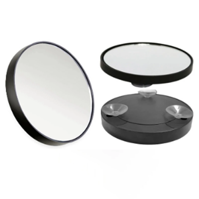 Anti-Fog Magnifying Makeup Mirror Suction Cup Vanity Mirror 20X Handheld Magnifying Makeup Mirror With Handle ,Black
