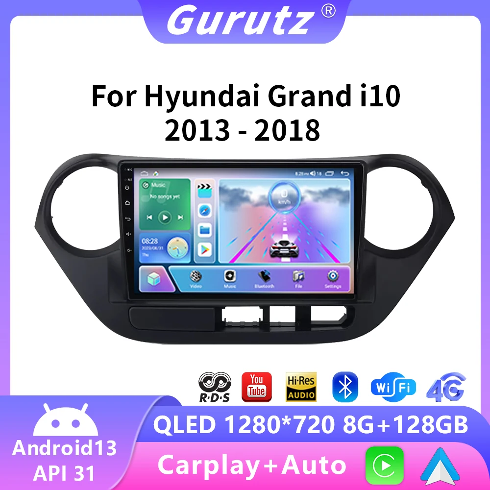 

2Din Android 13 Car Radio Multimidia Video Player For Hyundai Grand i10 2013 2014 2015 2016 2017 2018 Carplay Auto GPS Head Unit