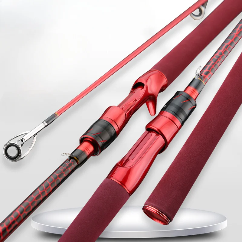 

Power Carbon Fiber Fishing Rod 180 Cm Medium-Light with Easy Grip And Ceramic Guides for Sports And Outdoor Fishing