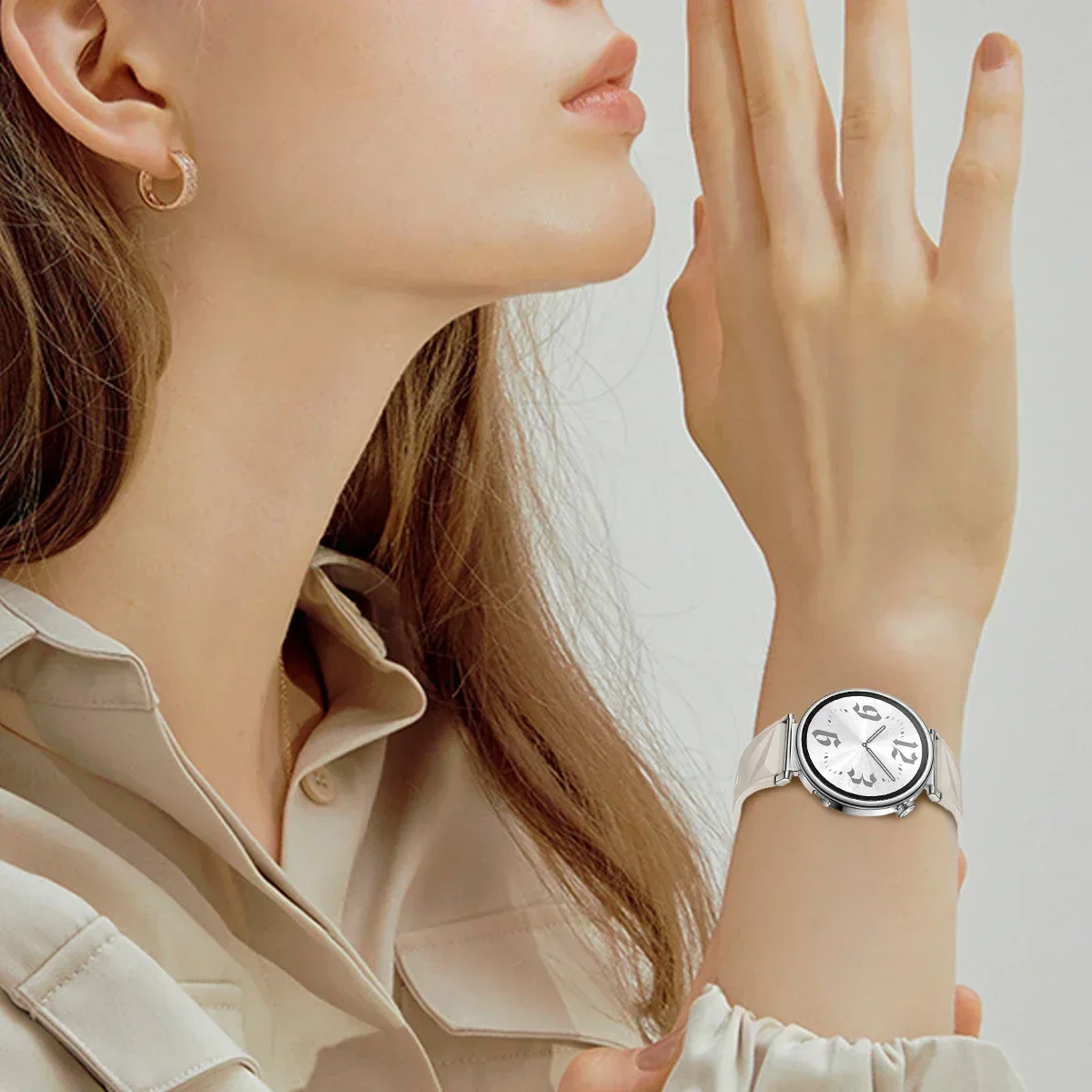 New Silicone Strap For Huawei Watch GT5/GT4 41MM Official Color Lce crystal Patterned Bracelet For Huawei Watch GT5 Pro 42MM image 5