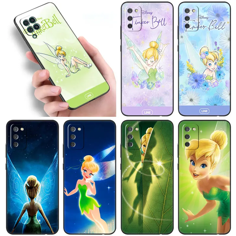 Disney Princess Tinker Bell Case For Samsung Galaxy A03S A02S A01 Core A11 A10S A20S A20E A30 A40 A41 A6 A7 A8 Plus 2018 A5 2017