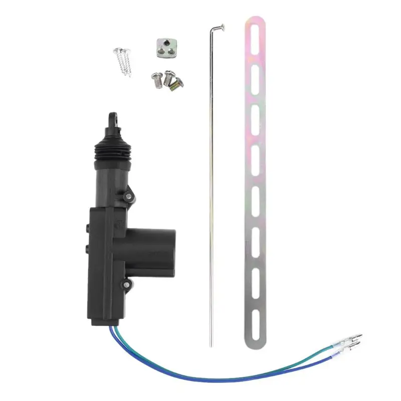 Auto Heavy-Duty 12V Power Locking System 2 Wire Universal Car Electric Remote Central Door Lock Actuator Single Type Kit