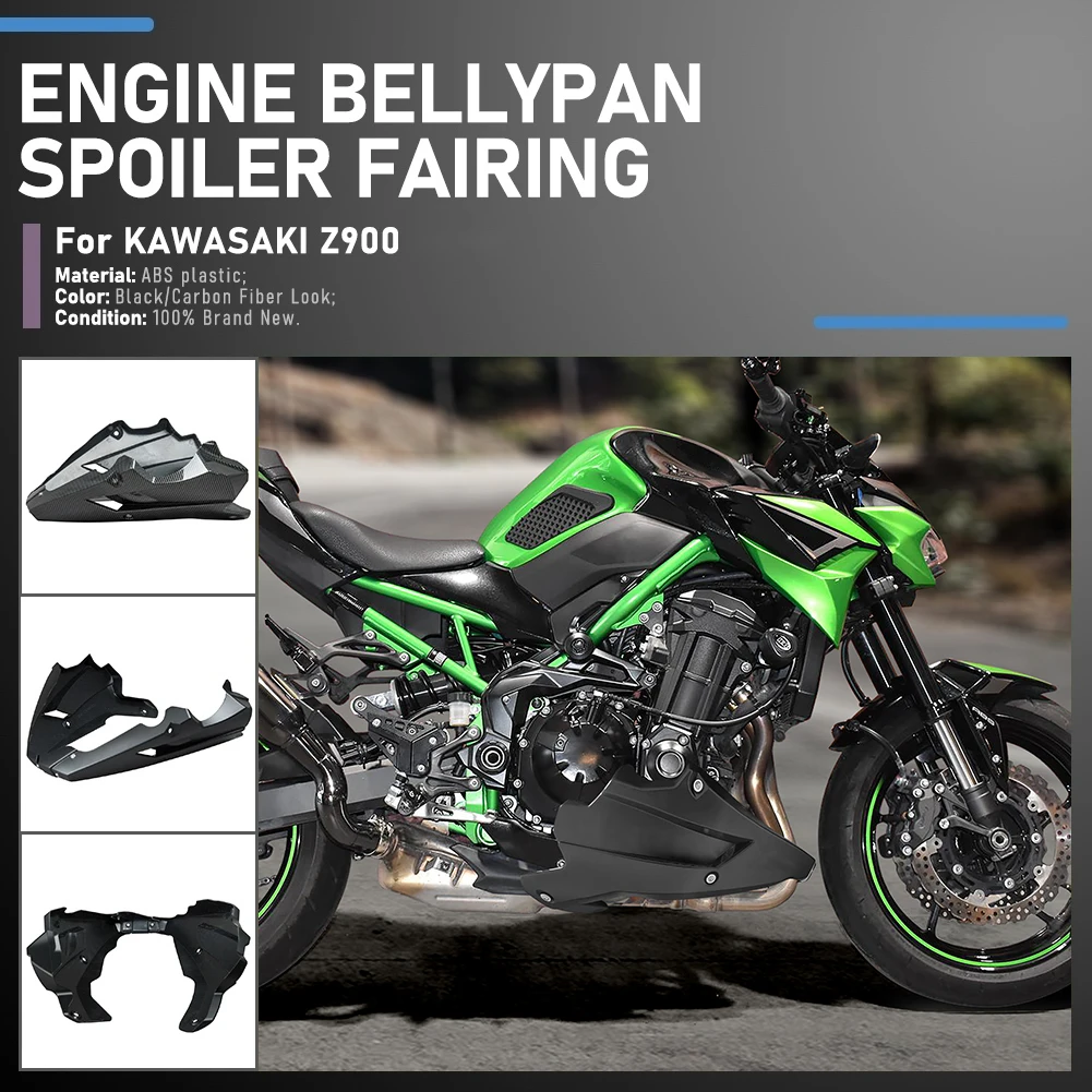 

For Kawasaki Z900 2020 2021 2022 2023 Bellypan Belly Pan Engine Spoiler Lower Panel Fairing Cowl Cover Body Frame Protector
