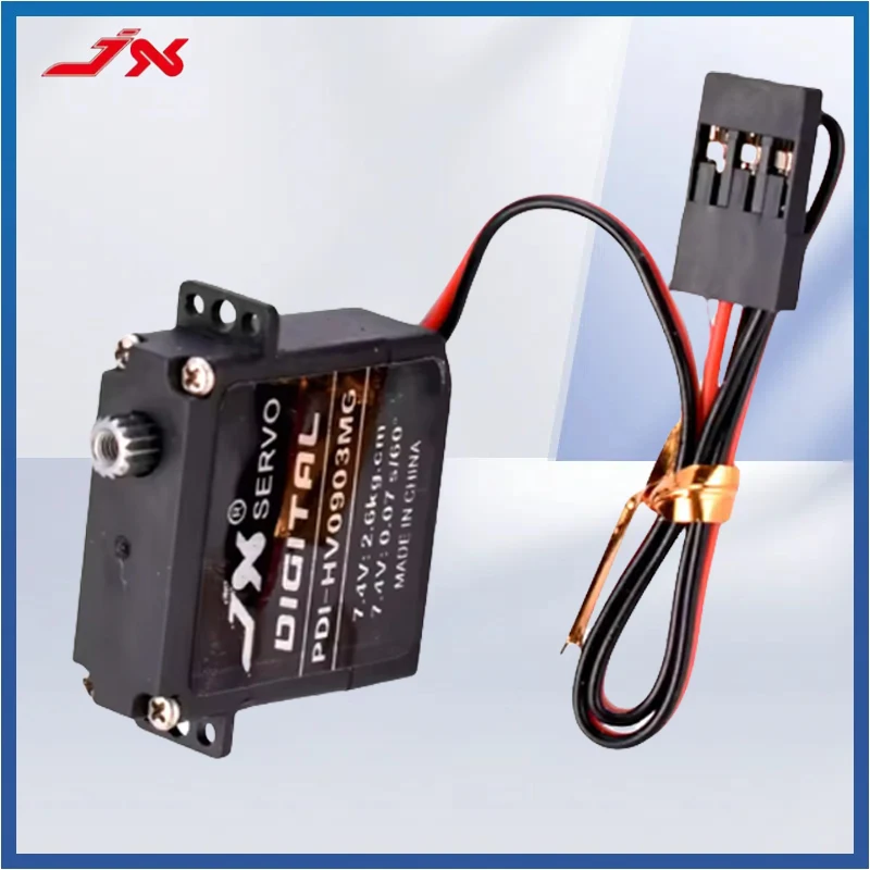 

JX Servo PDI-HV0903MG 2.6kg Metal Gear Digital Flat Wing Servo Plastic Case for RC Glider