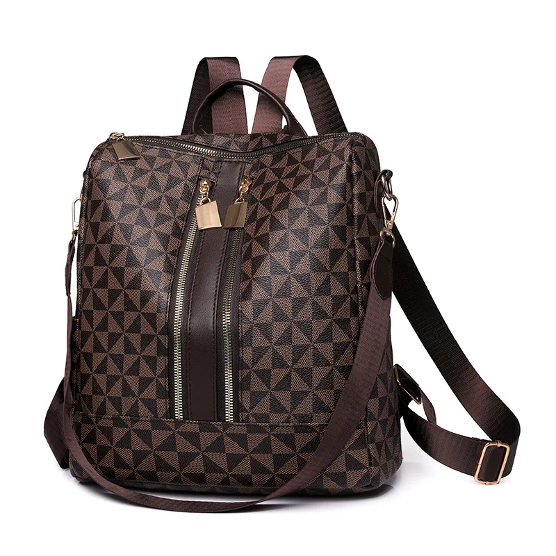 

Printed Backpack Women's Large-capacity 2026 New European and American Trend Backpack Child and Mother Bag Leisure Travel Bag