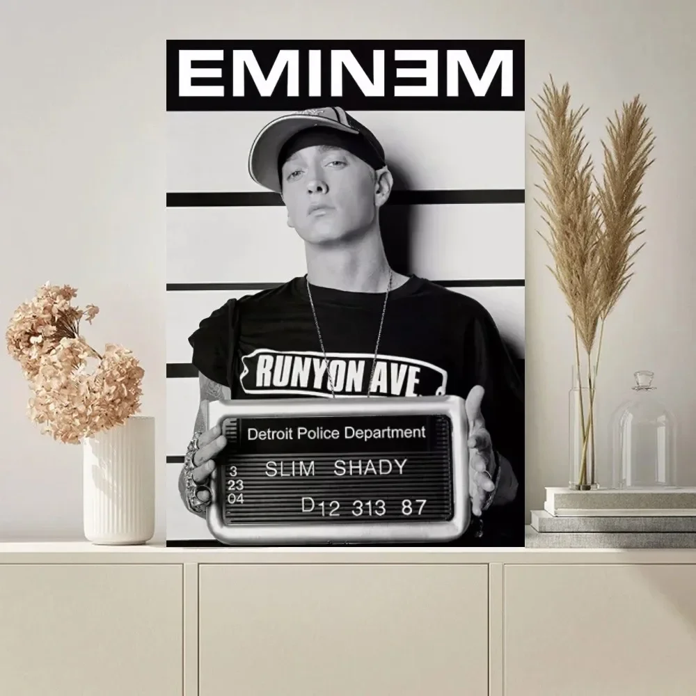 American Rapper Eminem Poster Paintings on The Wall Picture for Living Room Interior Painting Room Decoration