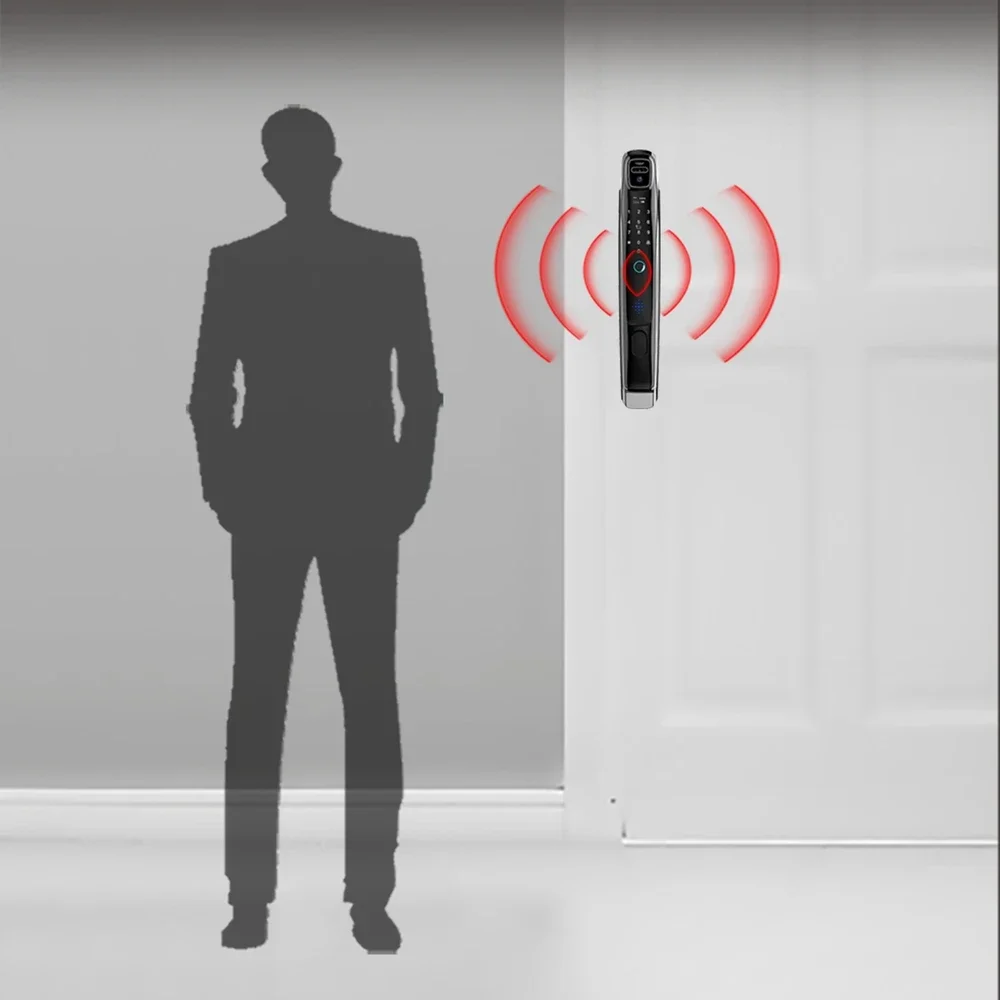 3D Face Recongition Tuya Video Intercom Fingerprint Password Smart Door Lock Wifi Electronic Home Digital APP Lock