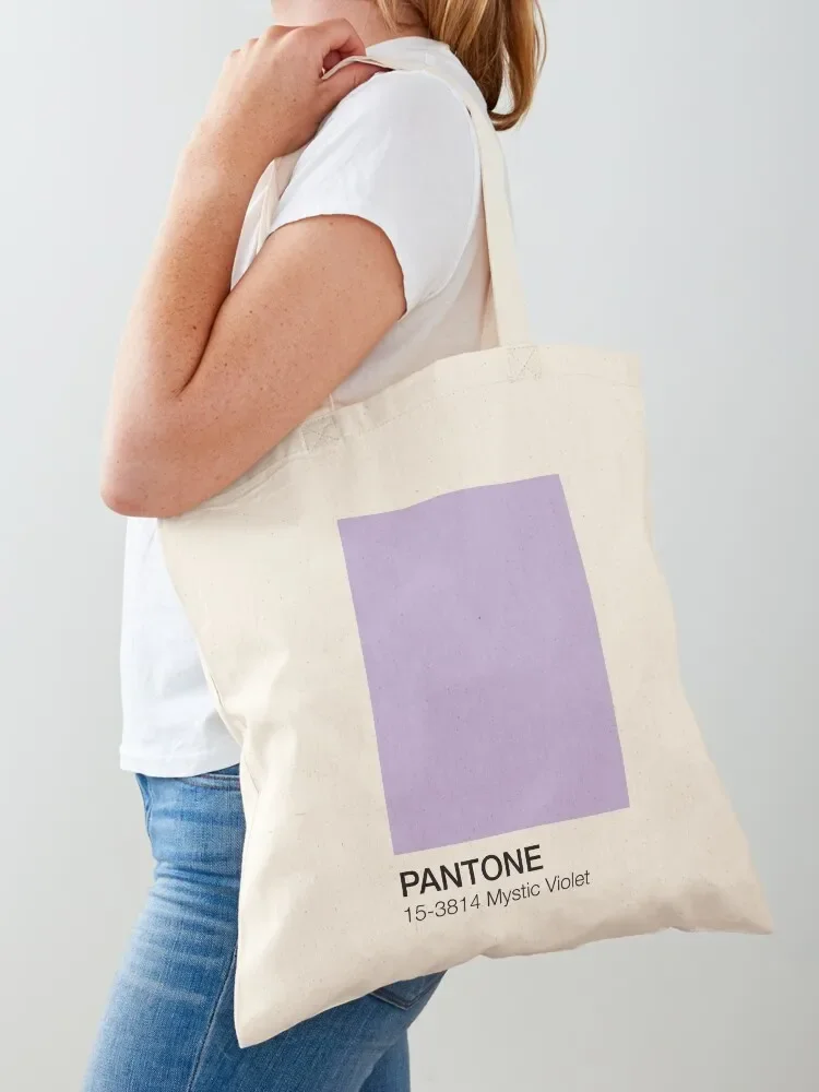 Mystic Violet Pantone Shade Tote Bag Canvas stote bag reusable shopping bags sac pour femme Tote Bag