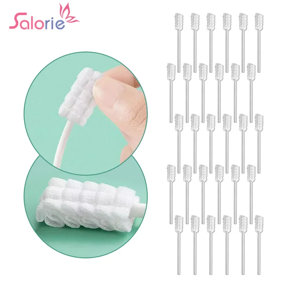 

30PC Baby Oral Disposable Cleaner Newborn Milk Teeth Gauze Toothbrush Baby Tongue Washing Tongue Artifact Baby Cotton Swabs Care