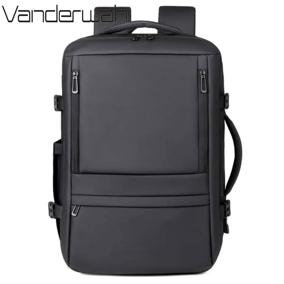 

Fashion Large Capacity Solid Color Business Backpack Office Workers Versatile Multi Compartment Water-Repellent Travel Backpack