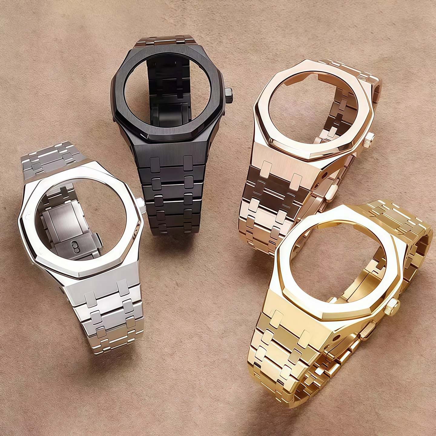 

Modification Kit For Casio G-SHOCK GA-2100 GA-2110 GA-B2100 men Stainless Steel Watch Case Strap Metal Wrist Band Replacement