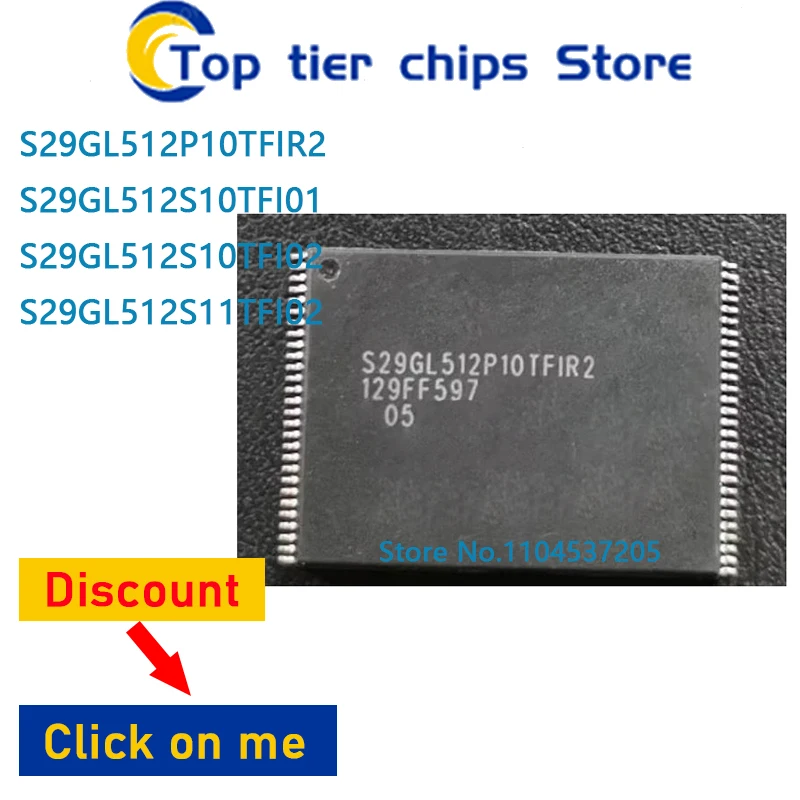 

1 шт./лот S29GL512P10TFIR2 S29GL512S10TFI01 S29GL512S10TFI02 S29GL512S11TFI02 TSOP 100% НОВЫЙ