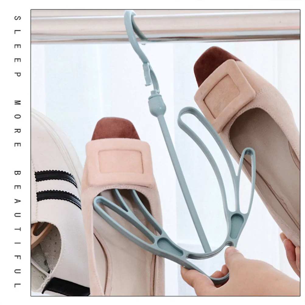 

2 Pcs Shoe Rack Sunbathing Shoes Dry Sky-blue Drying Hanger Dryer for Lightweight