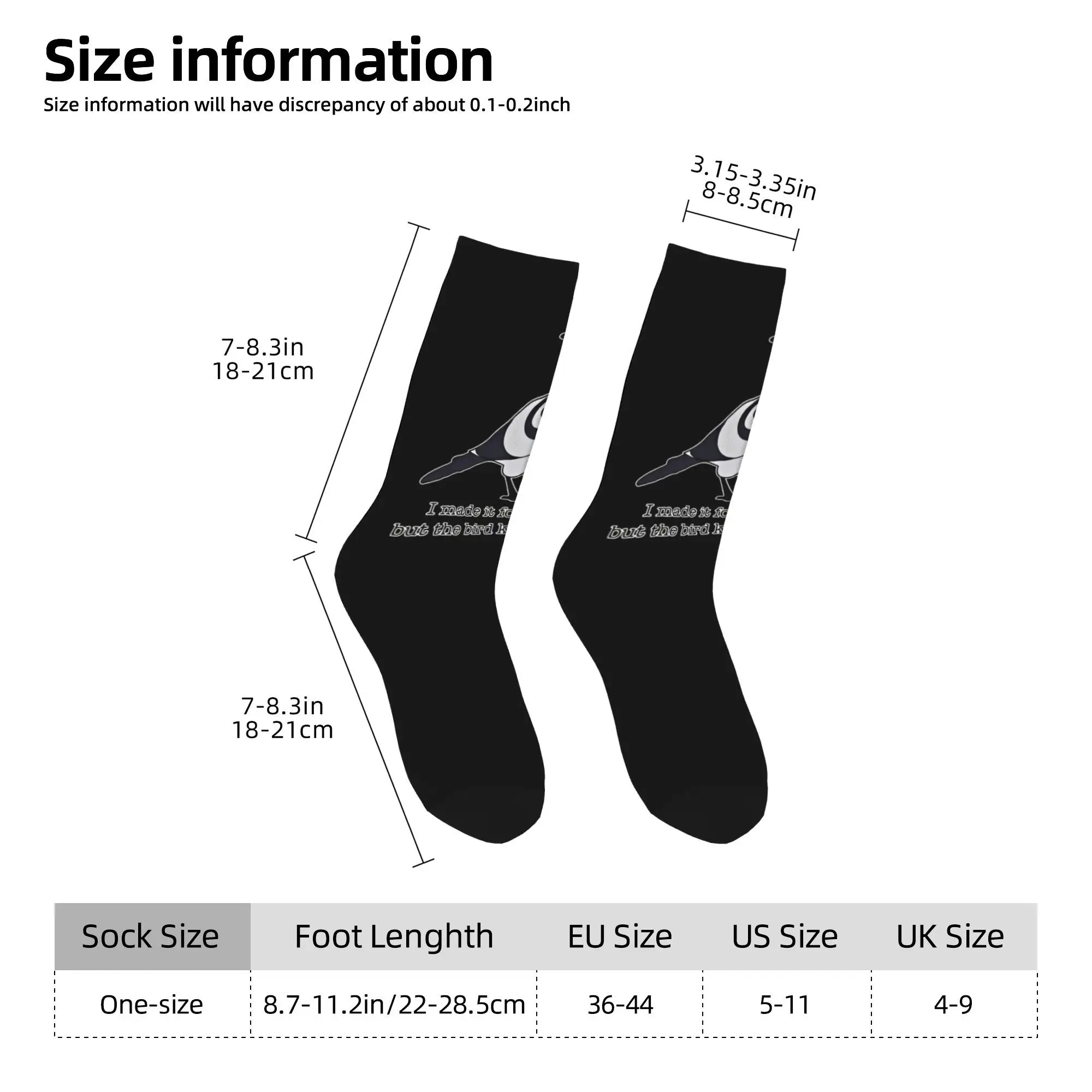 Calcetines informales de baloncesto KPop Demon Hunters Bird, calcetines de tubo medio de poliéster para mujeres y hombres, antideslizantes