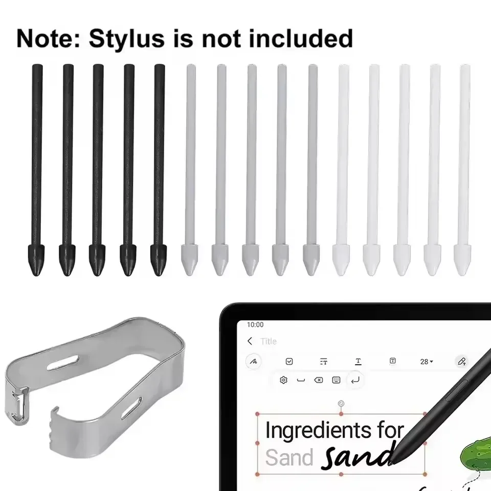 

Pencil Tips for Galaxy Tab S6 Lite S6 S9 S20 Stylus Pen Replacement Tip Nib for Samsung Galaxy Tab S7 FE S8+ S8 Ultra Spare Nibs