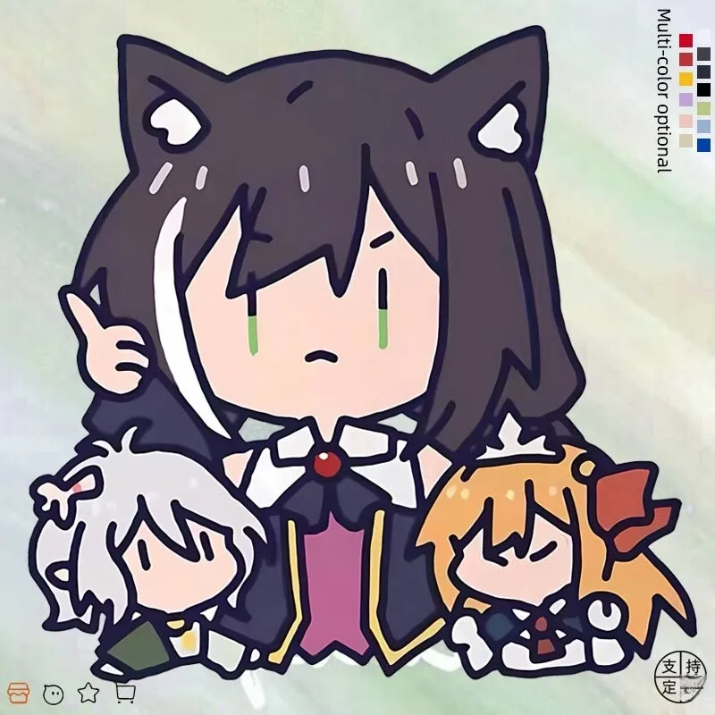 

Футболка Princ Connect Anime Game ort Sve из чистого хлопка, свободная мужская летняя одежда, повседневные футболки с круглым вырезом для подростков