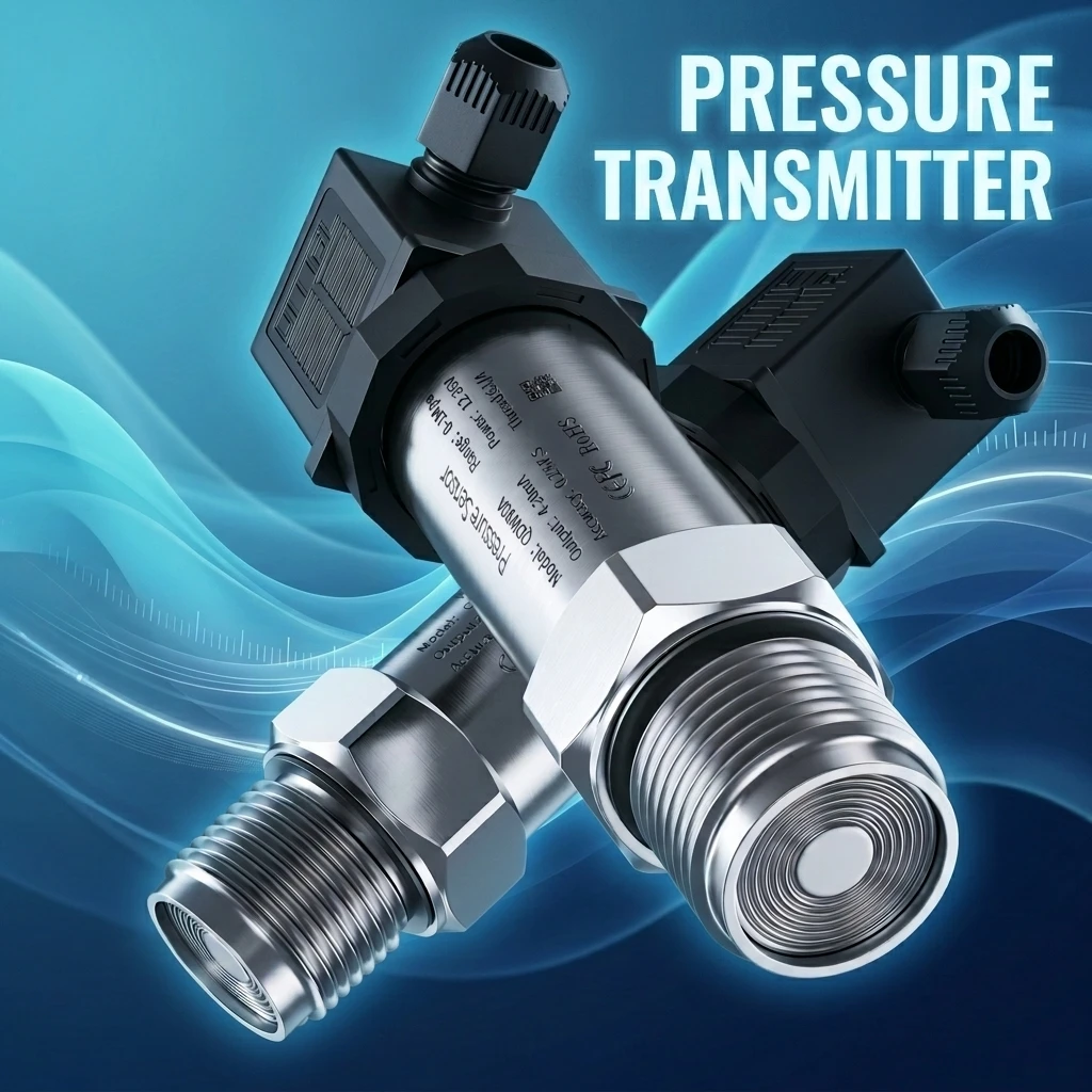 Hygienic Pressure Transmitter with Hirschmann Connector 4-20mA 0-10V RS485 Output Sanitary