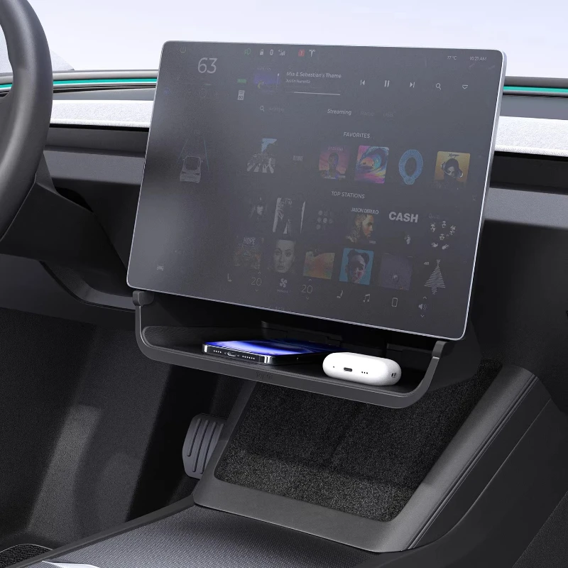 

Для Tesla Model Y/YL 2025: Органайзер для центральной консоли, модифицированные аксессуары для хранения на экране, автомобильные аксессуары