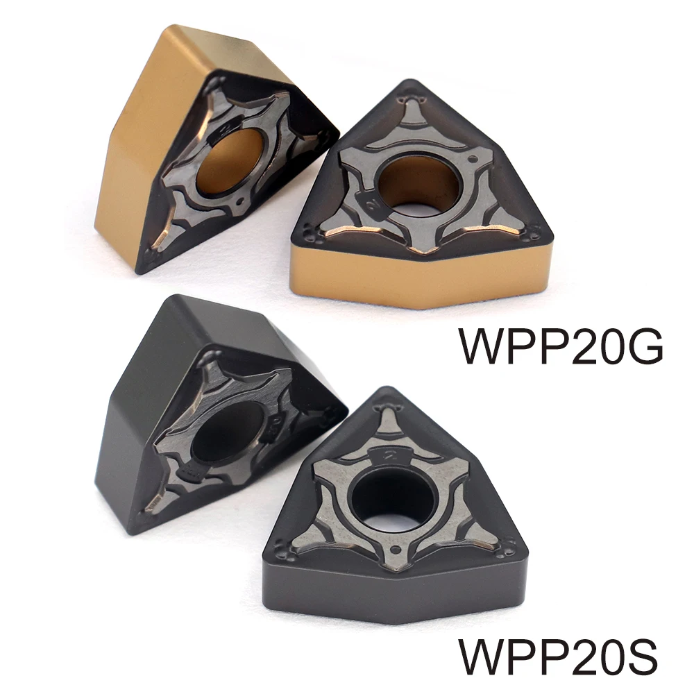 10PCS WNMG080408 MP5 WPP20S WPP20G Carbide Inserts High Quality WNMG 080408 External Turning Tool CNC Lathe Cutter Tools