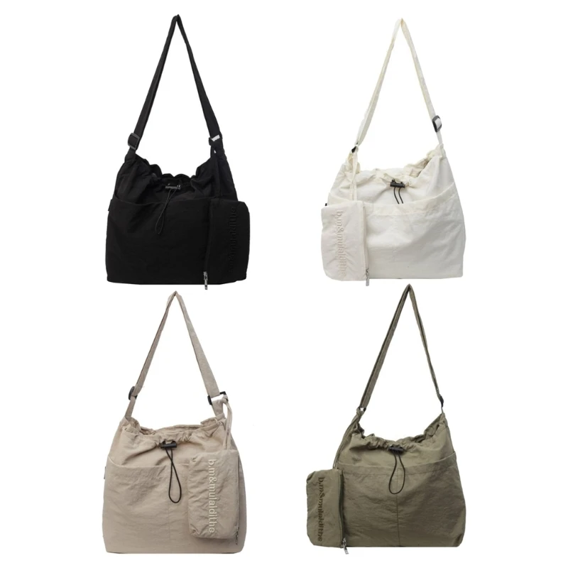 

Lightweight Crossbody Bag with Multiple Pockets Nylon Shoulder Bags Satchel