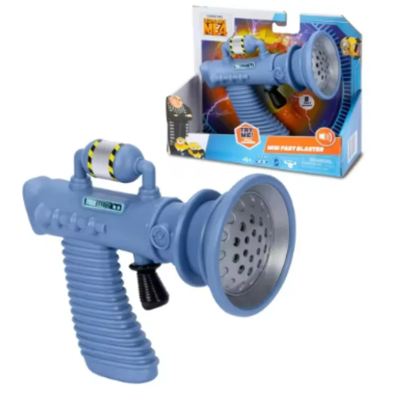 

New Minions Despicable Me Mini Fart Blaster Light Effects Sounds Reproduce Real Fart Skunks Gun Emits Smoke Circles Toy Gifts