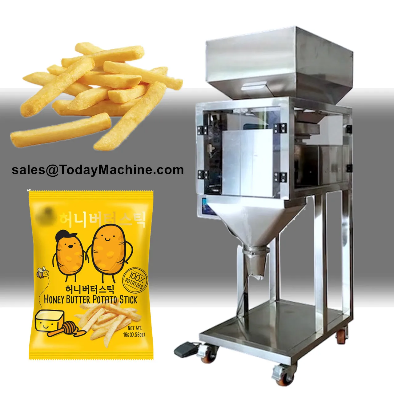 Automatic Linear Weigher Filling Machine For Flour Nuts Grain Milk Powder