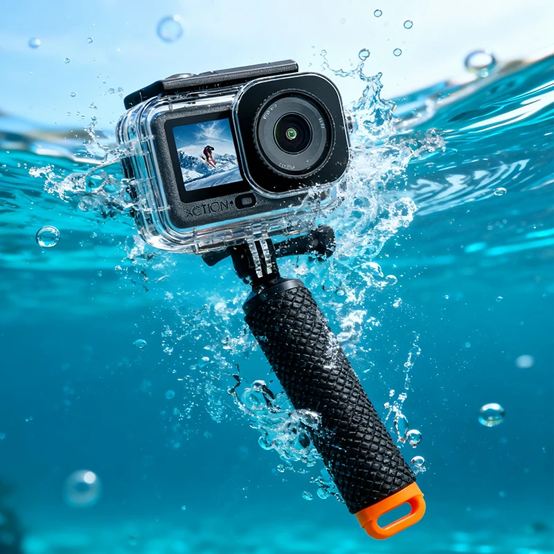 Capa à prova d'água de 40M para DJI OSMO Action 6 Carcaça de mergulho subaquático Capa protetora de mergulho Acessórios de montagem