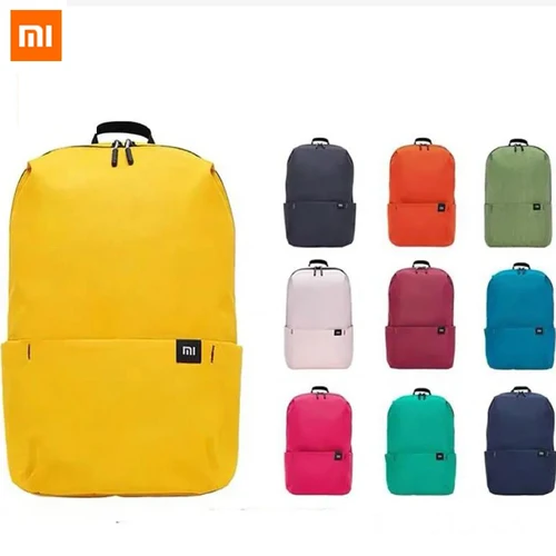 Xiaomi-mochila impermeable Mi Original para hombre y mujer, morral de viaje deportivo, colorido, para ocio diario, urbano, Unisex, 10L