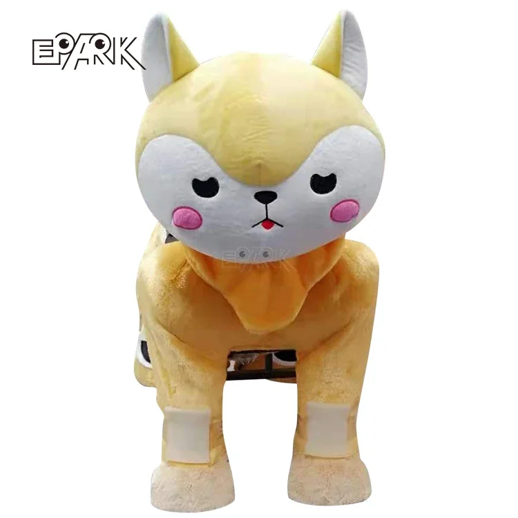 Rides on Toys Plush Dog Animal Ride Horse   Electric Animal Ride