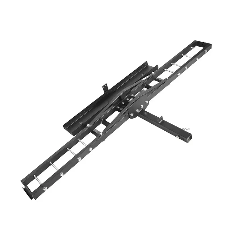 

Heavy Duty Steel Motorcycle Bicycle Rack New Condition Anti-Tilt Locking Device Load Ramp Fits 2 Inch Tube