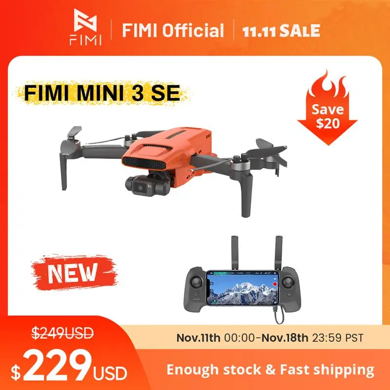 Top MINI 3 SE new drone 4K 30fps 9km range Hybrid 3-axis Gimbal 249g Ultralight design 12MP smart tracking mini pro gps drone