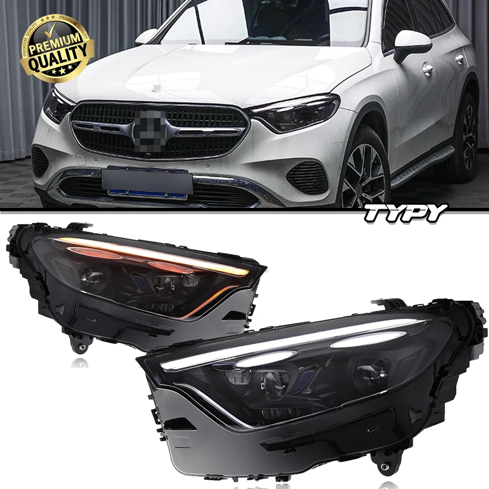 

TYPY Car For Benz GLC W254 Headlight 2023-2025 Upgrade Modified to New DRL Dynamic Turn Signal LED Headlight Auto Accessories