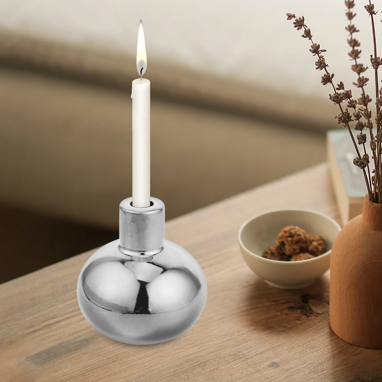 

European Style Ceramic Holder Dining Table Romantic Candlelight Dinner Living Room Home Decor Modern Decorative Family