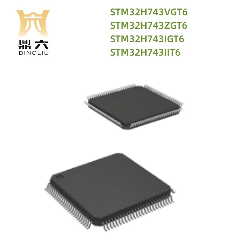 STM32H743VGT6 STM32H743ZGT6 STM32H743IGT6 STM32H743IIT6 Microcontroller IC 32-Bit 100LQFP