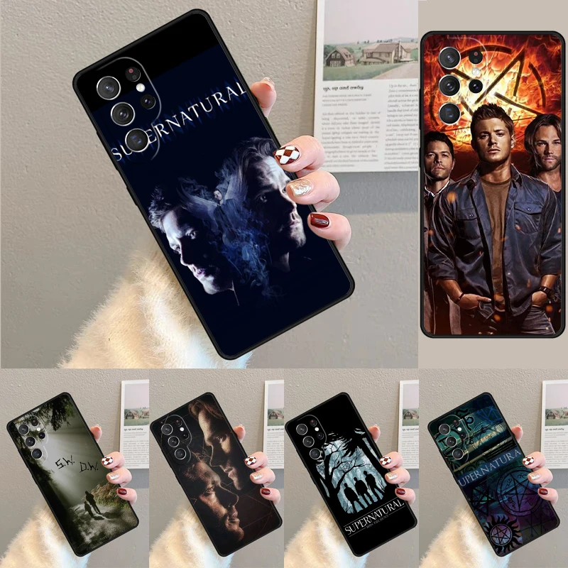 Supernatural TV Show phone case Cover For Samsung Galaxy S24 Ultra S21 S22 Ultra S8 S9 S10E Note 10 Plus Note 20 FE S23