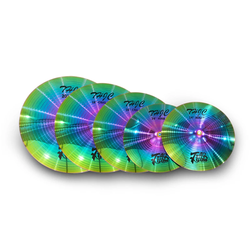 

Tongxiang Brand Alloy Material THJC Series 14"+16"+18"+20" Cymbal Pack For Beginners