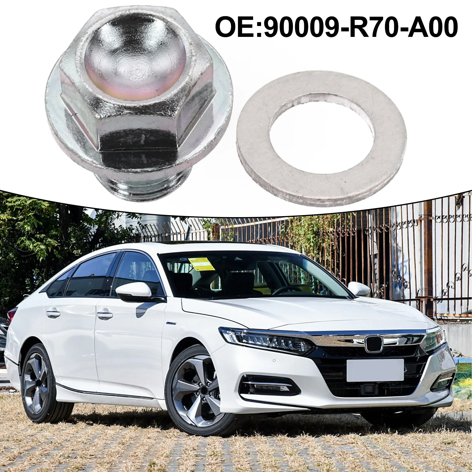 

Сливной винт маслозаливной горловины двигателя, сменная деталь для масляного поддона, практичная и надежная, для Honda Accord 1998-2017 гг.