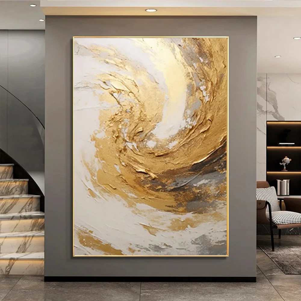 Nordic Hand Painted Abstract Oil Paintings On Canvas Wall Painting Modern Thick Oil Texture Wall Art Picture For Home Decor Room