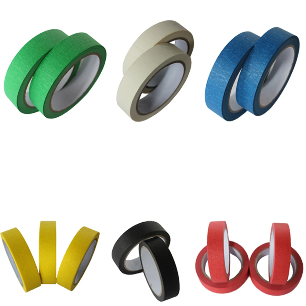 Masking Tape Sticky Textured Paper High Temp Resistant Rubber Long Size Professional Trimming Shading Protection No