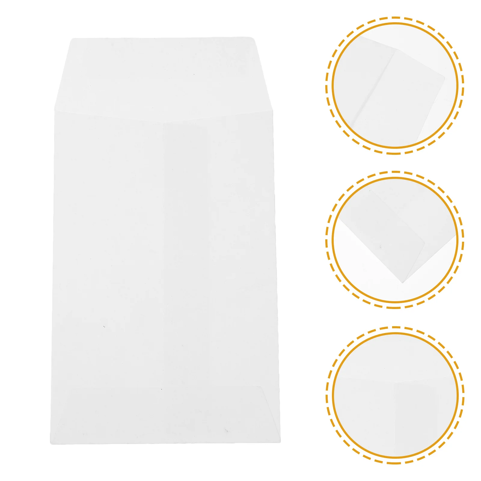 

100Pcs Clear Small Envelopes Reliable Blank Envelopes for Saving Tips Gift Giving 10K Challenge Tracker