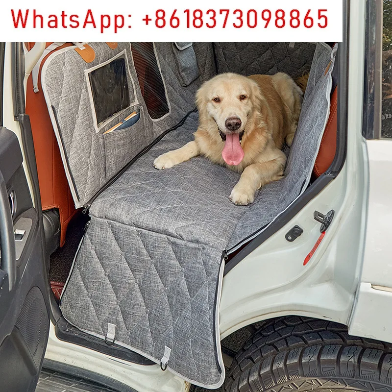 

Автомобильный коврик для домашних животных, артефакт для собак, среднее и большое специальное сиденье, заднее сиденье, полностью закрытое, против грязи и водонепроницаемости