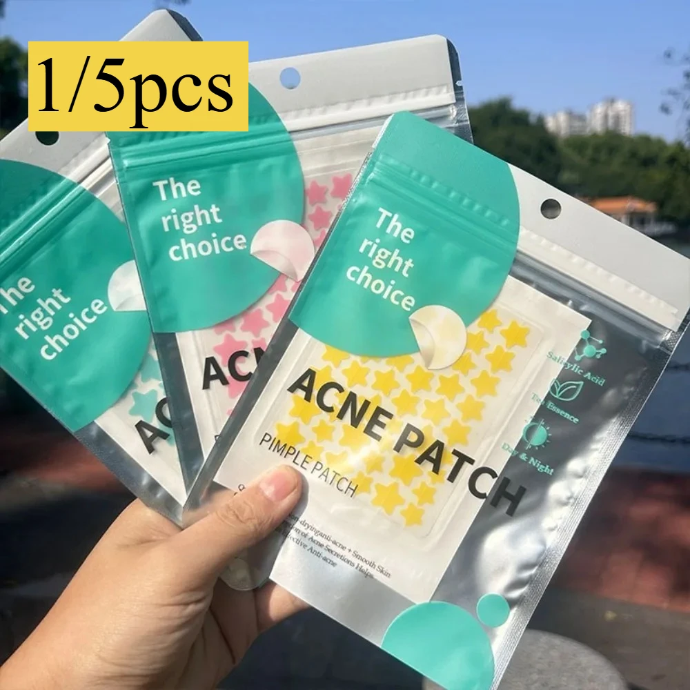 

1/5pcs Portable Star Acne Patch Make Up Concealer Hydrocolloid Acne Removing Purulent Acne Removing Waterproof
