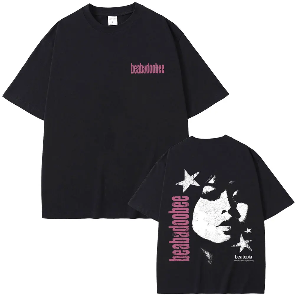 

Beabadoobee Face Graphic T-shirts Men Women Clothing Hip Hop Fashion Pop Music Tee Shirt Unisex Casual Cotton Vintage T-shirt