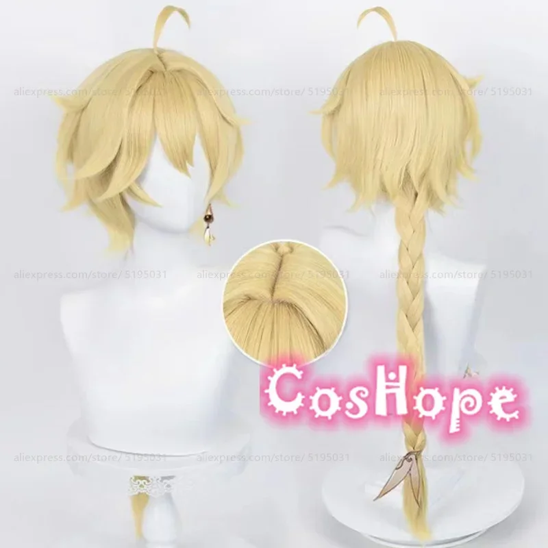 

Traveler Aether Cosplay Wig Blond Wig Cosplay Anime Cosplay Wigs Heat Resistant Synthetic Wigs Halloween