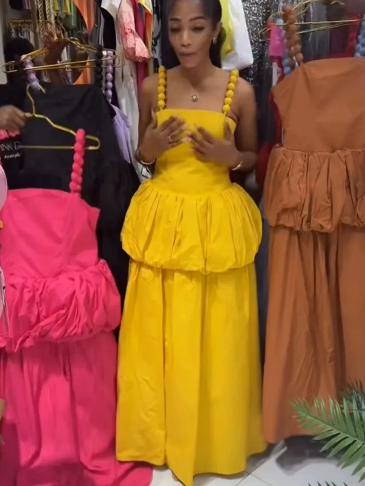 

African Dresses For Women Elegant 2026 Summer Sleeveless Dashiki Maxi Dress Ladies Traditional African Clothing Fairy Dreaes